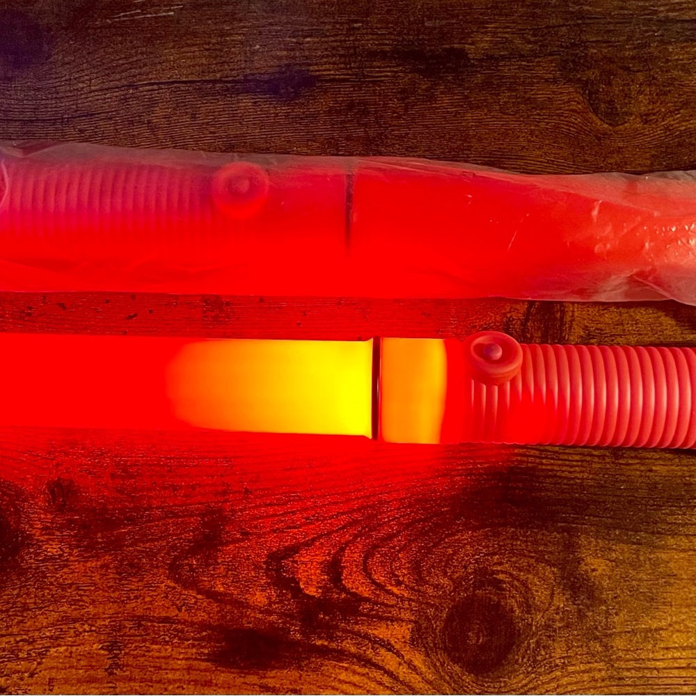 Two Red Light-Up Safety Wands